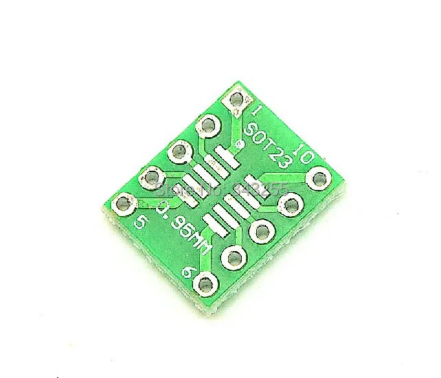 SOT23 / SOP10 MSOP10 UMAX10 turn DIP10 0 5 мм 95 Шаг IC адаптер розетка/адаптер пластина/PCB бесплатная