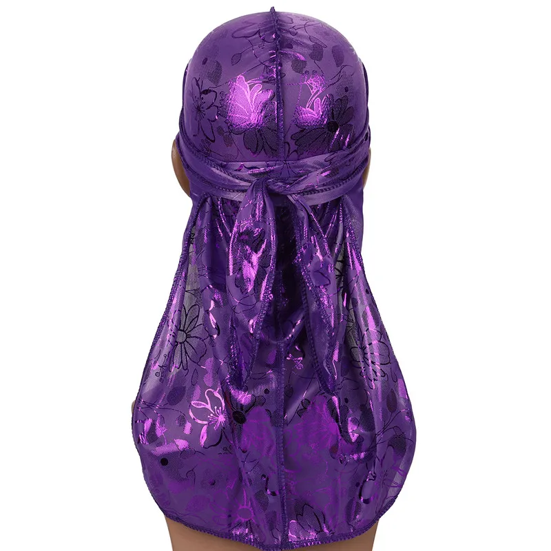 Аксессуары для волос дрель шелковистый цветочный Durag банданы кольцо женский
