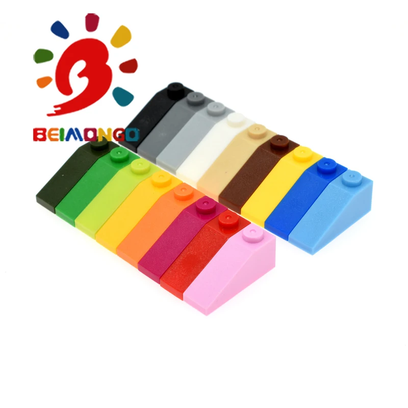 Строительные блоки BEIMONGO плитки на крышу 1x3 25 100 шт. умные детские игрушки сделай