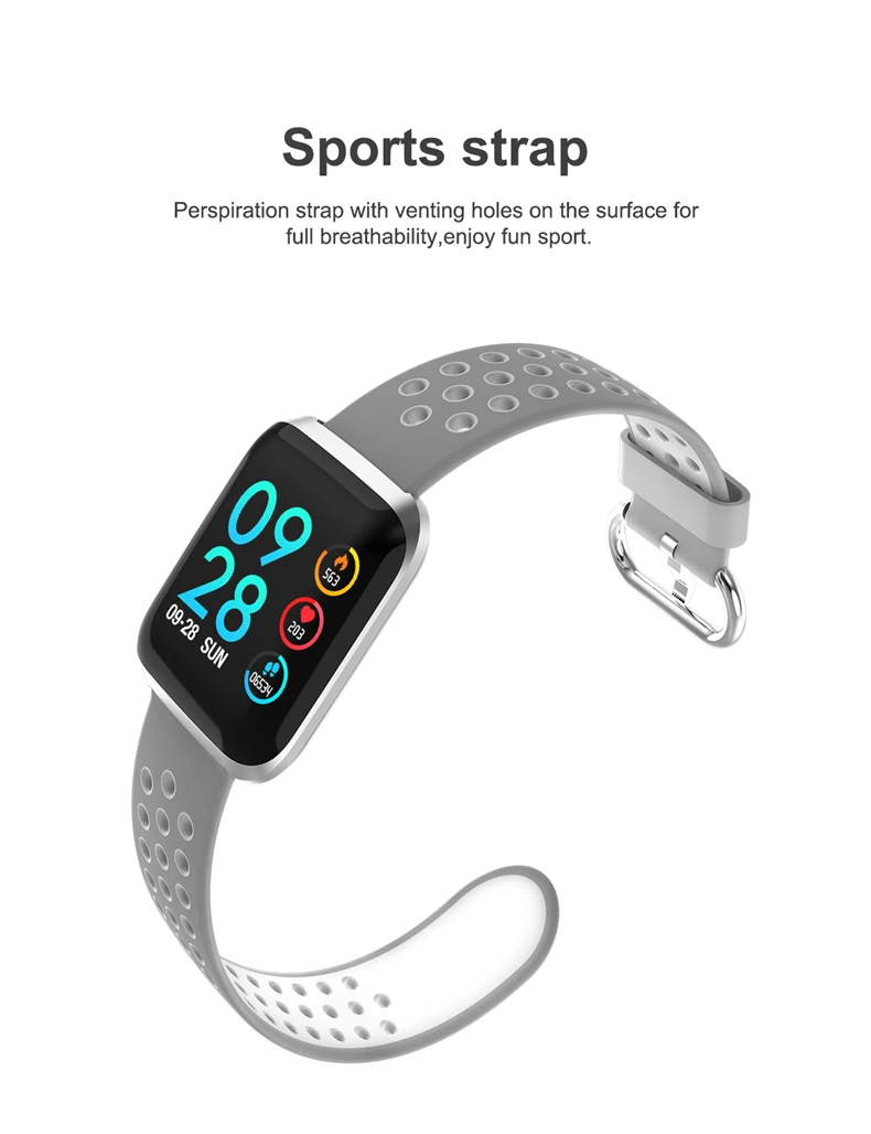 Smart Band Heart Rate Blood Pressure Fitness Tracker Bracelet Weather Call Reminder Wristband for iOS Android pk fitbits xiaomi