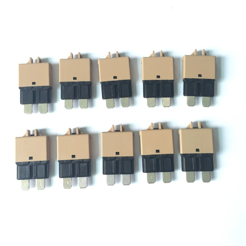 

10 PCS DC 28V Resettable Universal Circuit Breakers 5A 7.5A 10A 15A 20A 25A 30A Fits Where Fuse Terminal Is Recessed