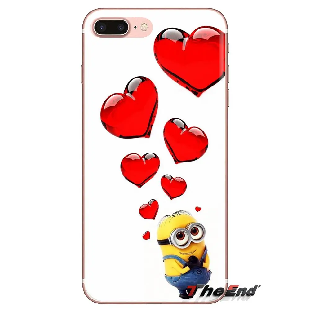 For Xiaomi Redmi 4A S2 Note 3 3S 4 4X 5 Plus 6 7 6A Pro Pocophone F1 Cartoon Despicable Me Yellow Minions Transparent TPU Covers |