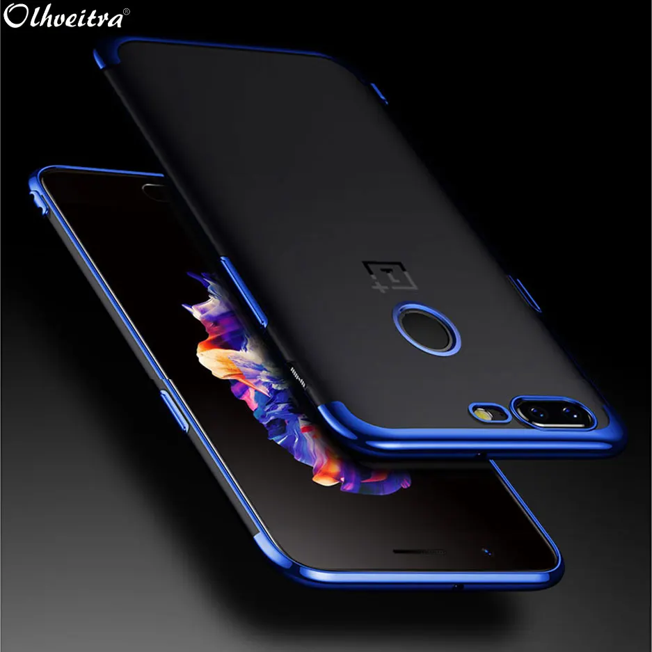 Прозрачная задняя крышка из ТПУ для Oneplus 5/Oneplus 5 T чехол защитный мягкий