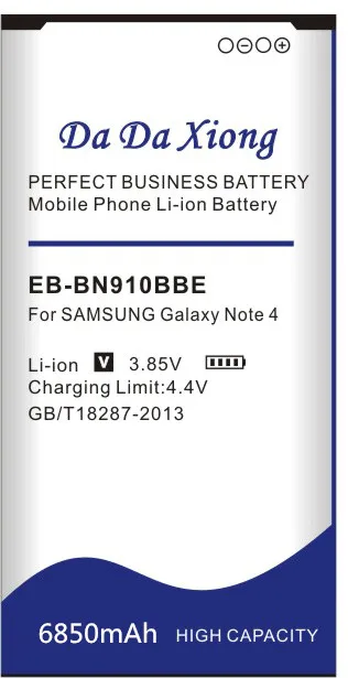 6850 мА/ч EB BN910BBK батарея для Samsung Galaxy Note4 N910H N910A N910C N910U N910F N910FQ SCL24 SC 01G N910V|battery for