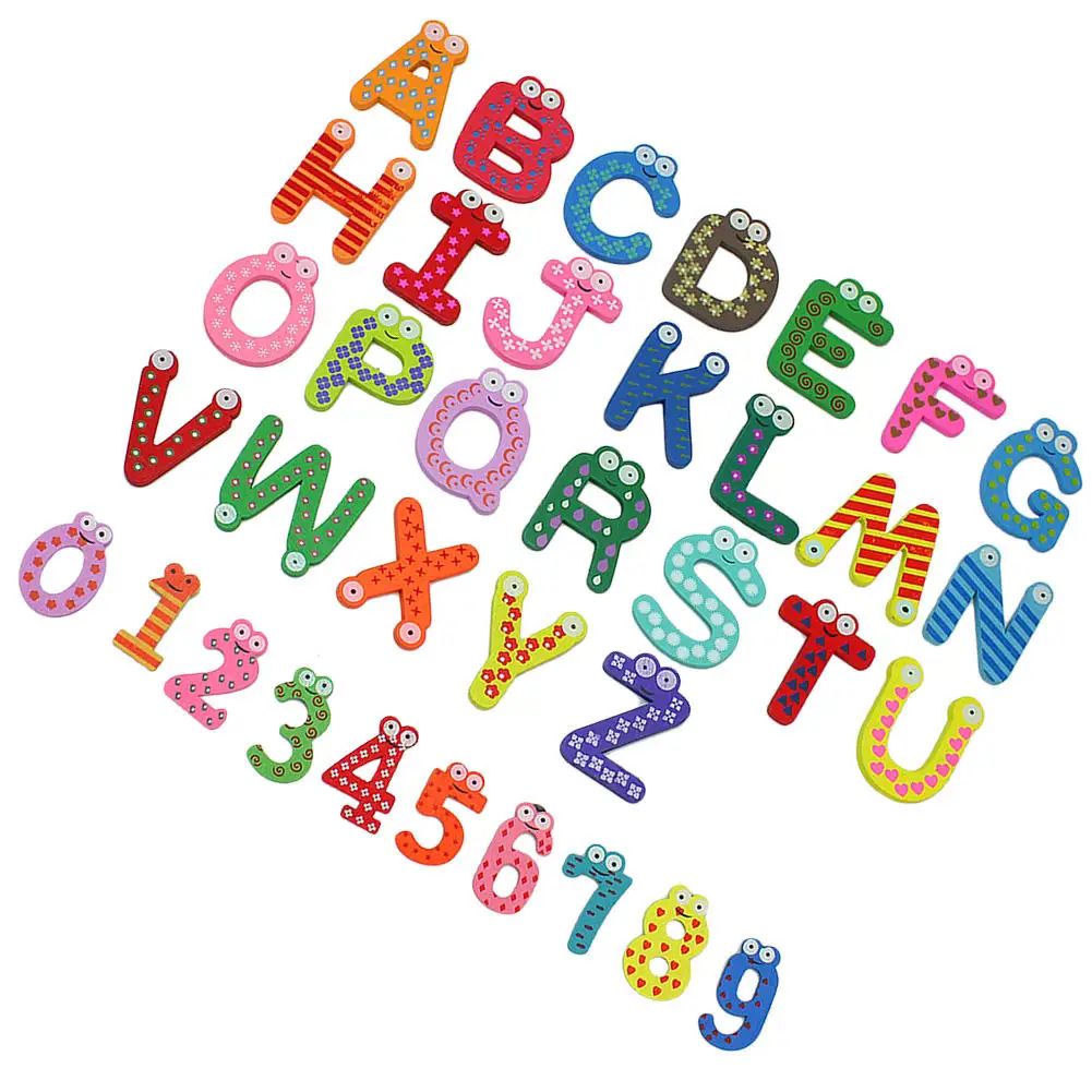 36 шт. детские деревянные цифры буквы|fridge magnet set|fridge magnetmagnet set |