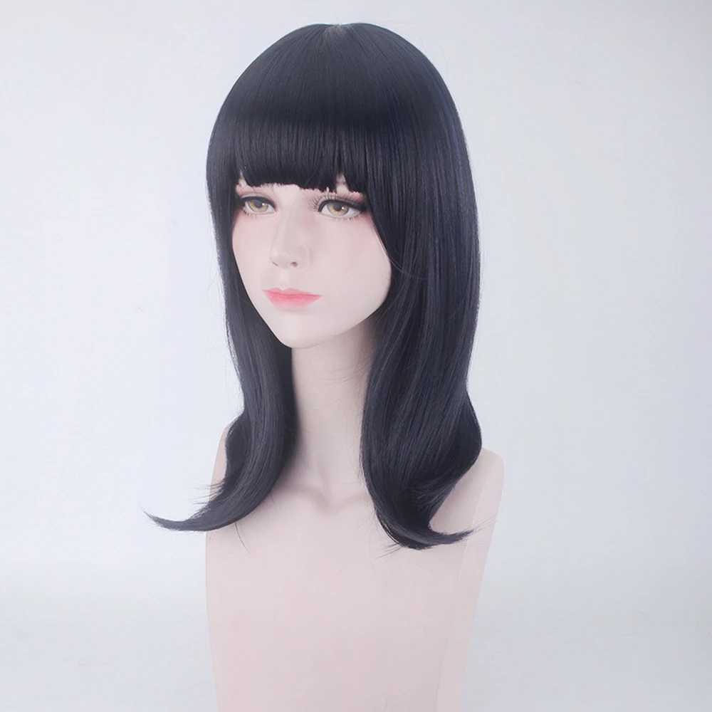 Парик для косплея Takarada Rikka аниме SSSS.GRIDMAN ролевая игра 45 см черные синие прямые