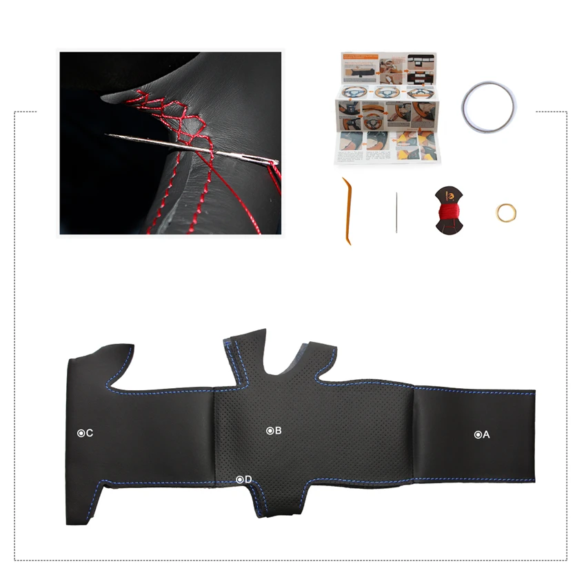 MEWANT черная накладка на руль из искусственной кожи для Subaru Forester 2008 2012 Impreza 2011 Legacy 2010