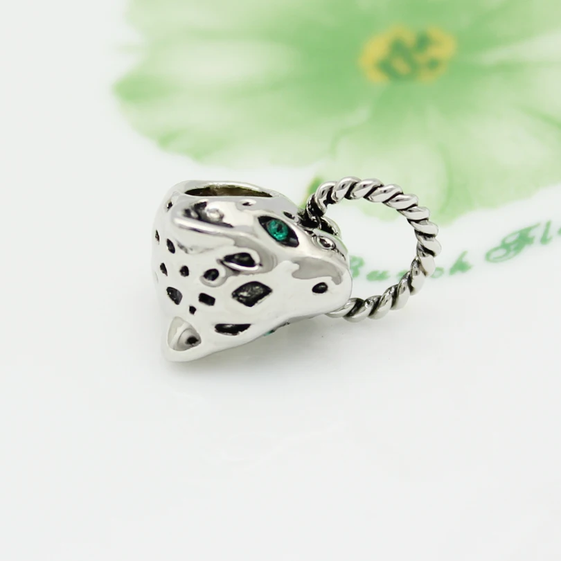 Новая распродажа дешевые посеребренное животное пантера Обворожительные