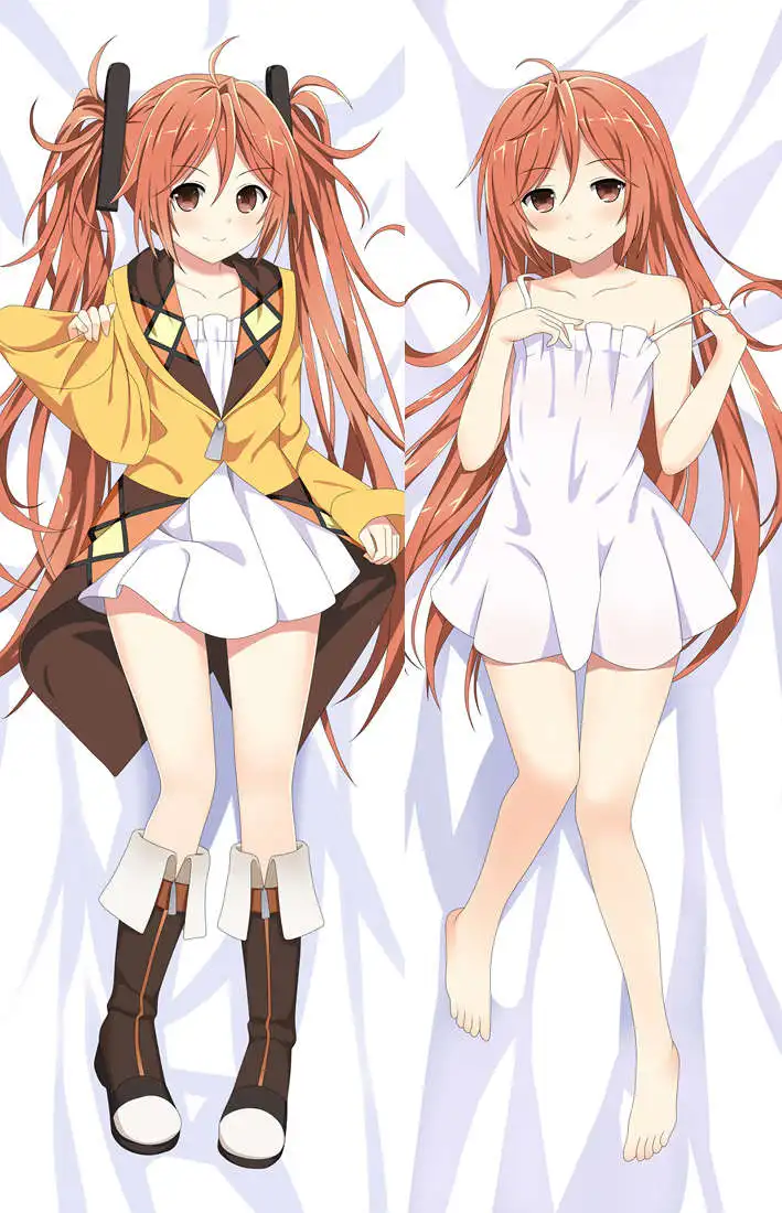 

August 2016 update hot anime Black Bullet Characters sexy girl aihara enju & satomi rentarou throw pillow cover body Pillowcase