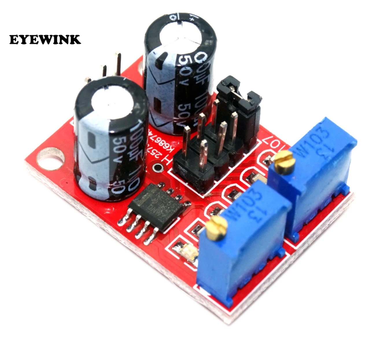 100pcs/lot NE555 Pulse Frequency Duty Cycle Adjustable Module Square Wave Signal Generator | Электронные компоненты и