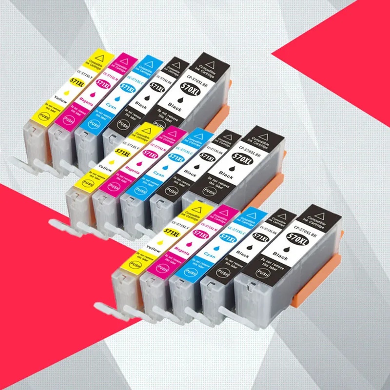 15PK PGI570 PGI 570 CLI 571 совместимый картридж с чернилами для Canon PIXMA MG5750 MG5751 MG5752 MG5753 MG6850