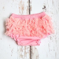 baby cotton ruffle shorts cute baby lace bloomers newborn flower diaper cover toddler 1th birthday photography underwear pants