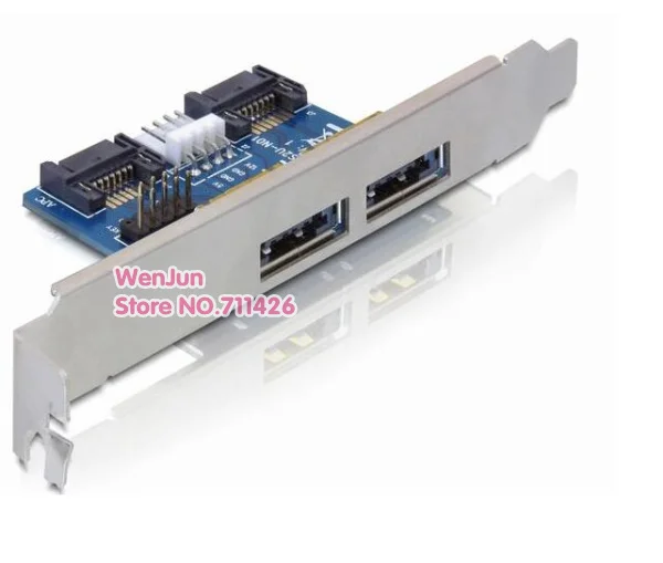Преобразователь с двойным портом SATA на Power eSATA esтап 9pin USB 2 0 карта расширения