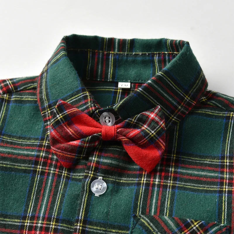 Tem Doger Boy Clothing Sets 2019 Autumn Kids Boys Clothes Long Sleeve Plaid Tops+Pants+Straps 3PCS Casual Suit Children | Детская одежда