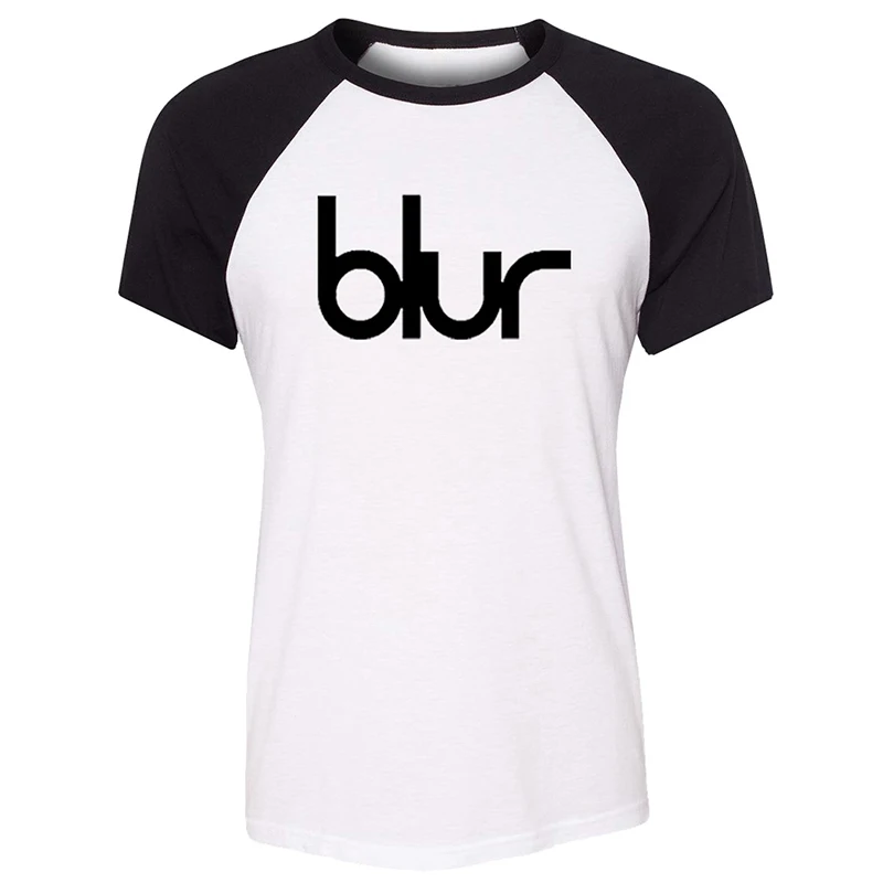 Женская футболка с принтом Blur Music Rock Band черная эффектом усиления гитары STAR