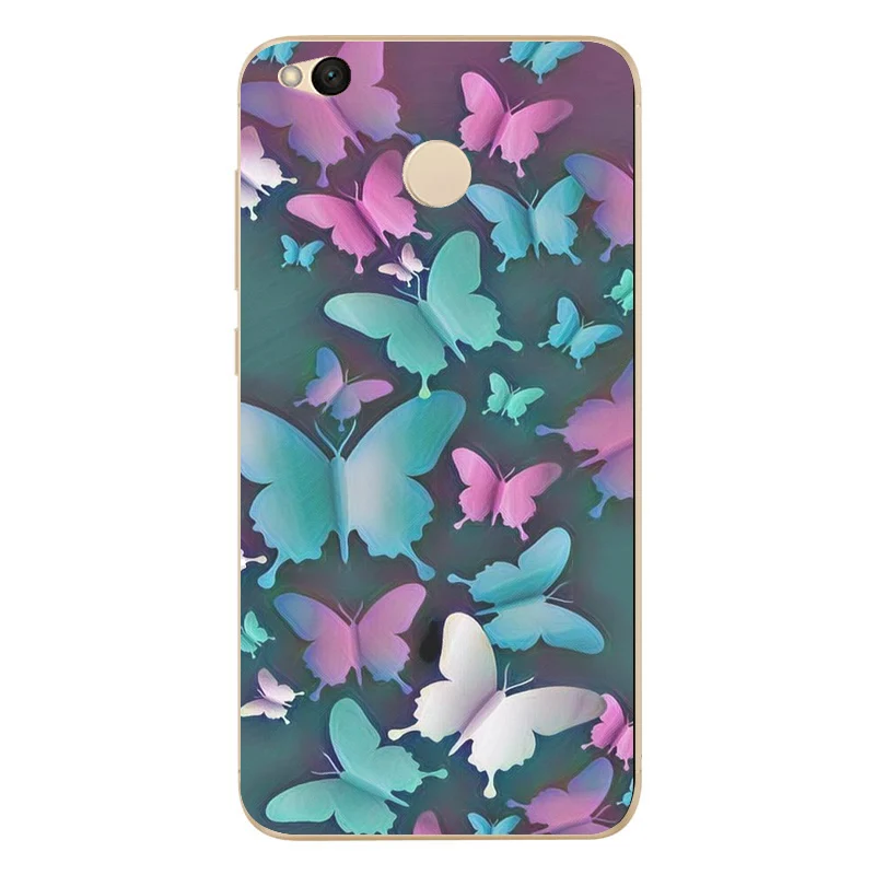 Silicone Case For Xiaomi Redmi 4X Note 4 4A 3 Soft TPU Cover Flower Leaves Bird Mi A1 Pro D125 |