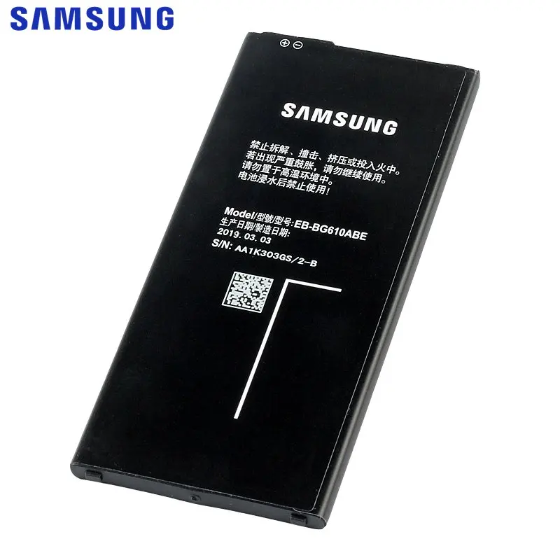 Сменный аккумулятор samsung для Galaxy ON7 J7 Prime G6100 Edition настоящий аккумулятор для телефона EB-BG610ABE 3300 мАч