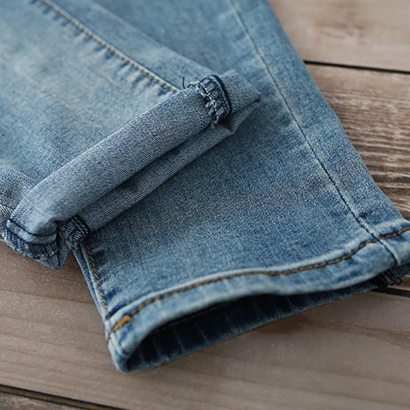 Женские джинсы THHONE женские шаровары с эластичным поясом Стрейчевые брюки