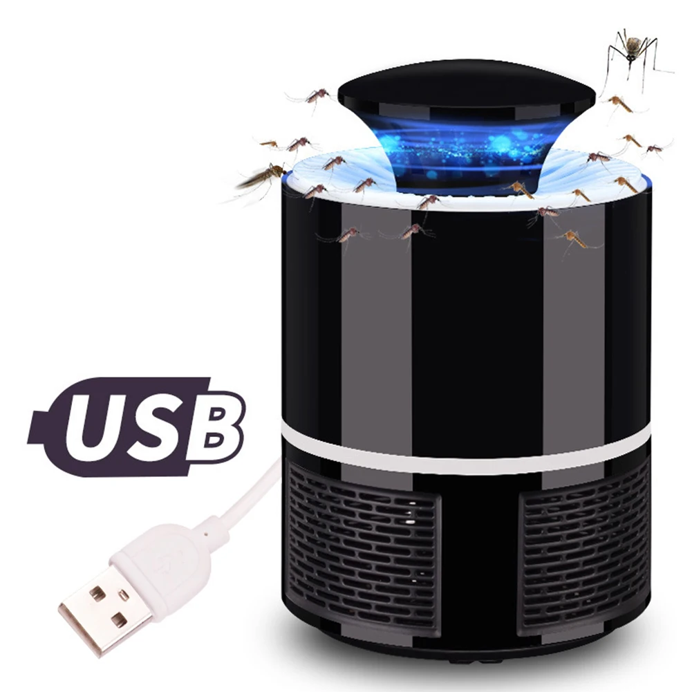 Black US Plug Светодиодный жучок Zapper Анти Москитная лампа-убийца лампа ловушка для насекомых-убийц для дома, гостиной, для борьбы с вредителями, электрическая лампа-убийца комаров - Цвет: Black US Plug
