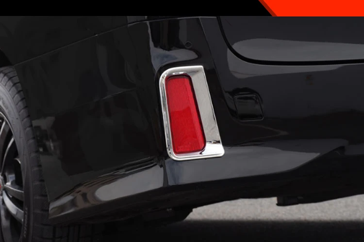 ABS Chrome Exterior Rear Tail Light Fog Lamp Decorative Trims Protector 2Pcs For Toyota Alphard AH30 Vellfire