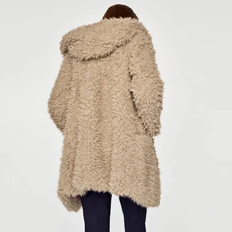 2019 женские плотные зимние пальто и куртки из искусственного меха с капюшоном