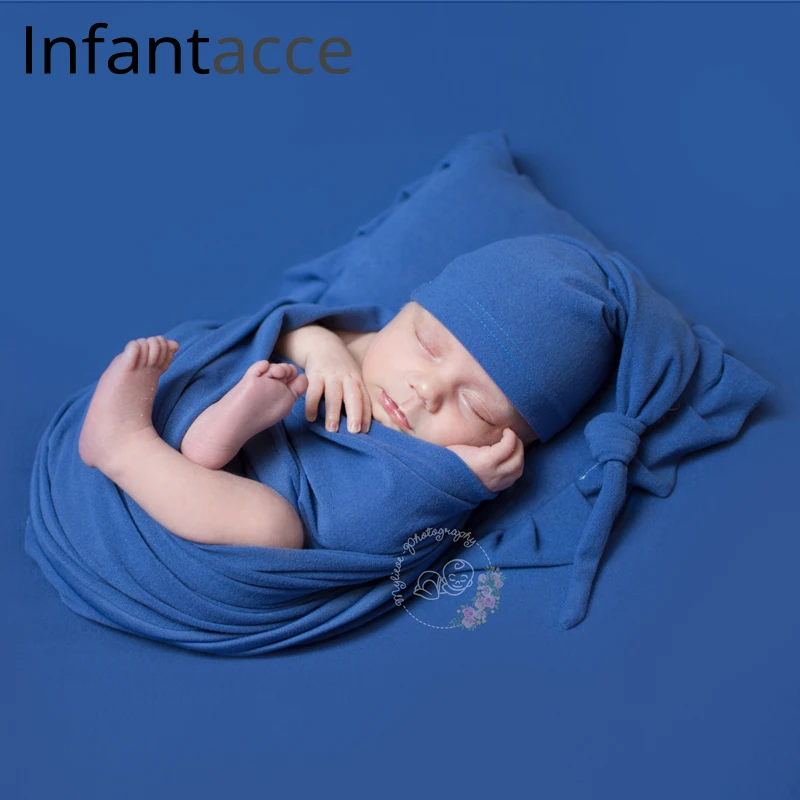 4pcs set newborn photography props backdrops wrap hat caps pillow baby photo prop accessories blanket for infant photoshoot | Детская