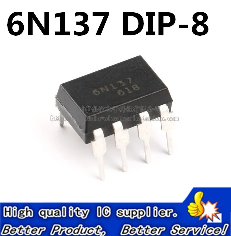

Бесплатная доставка (50 шт./лот) новый и оригинальный оптрон A 6n137 6n137 DIP-8