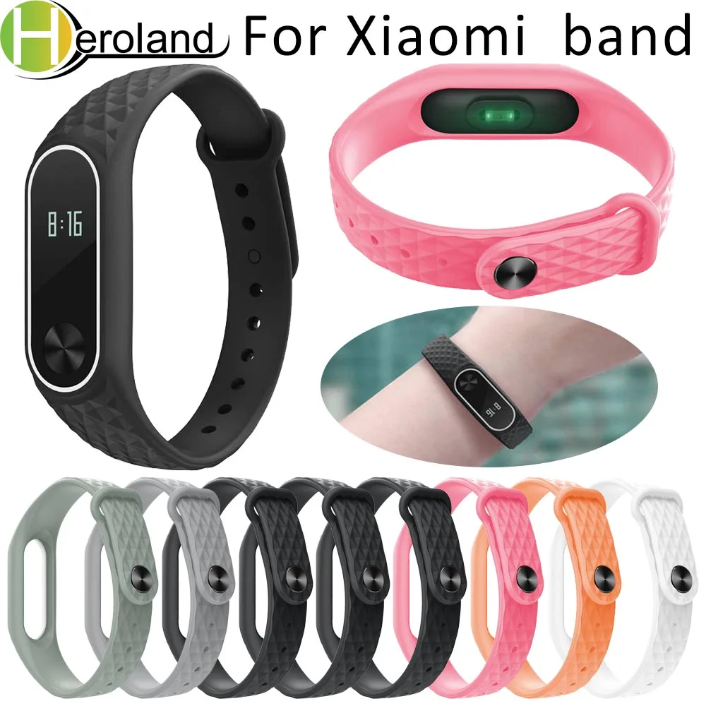 Спортивный Браслет ремешок для Miband 2 цветной сменный смарт браслет аксессуары Mi