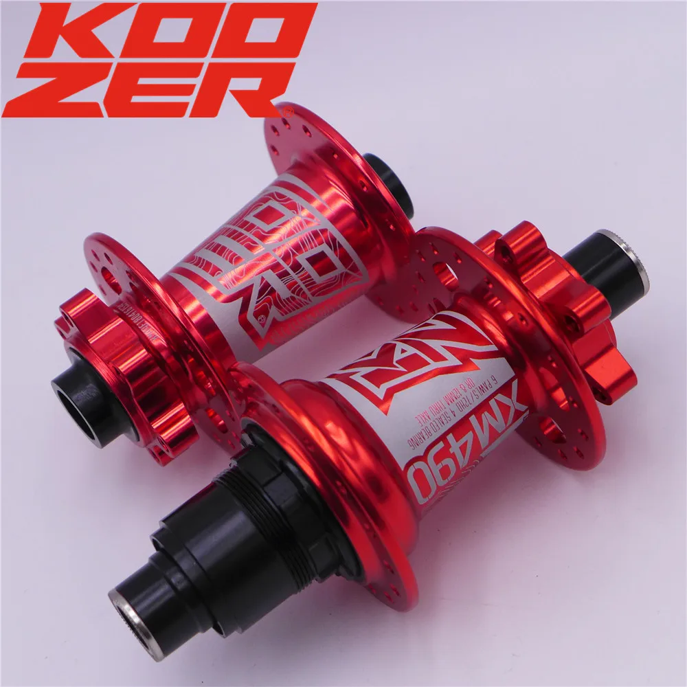 KOOZER XM490 MTB горный велосипед 6 болт ступицы дисков передняя, Задняя Ступица 100*9/15 135*10 142*12 мм QR через XD Freebody