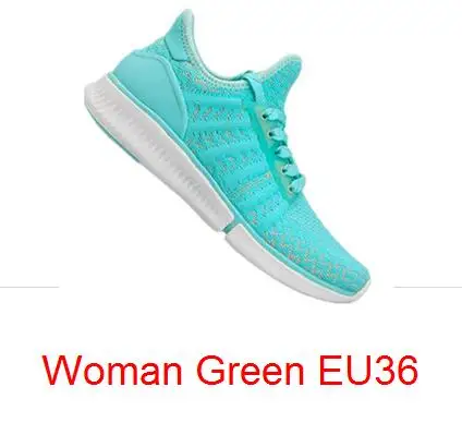 Woman green EU36 Xiaomi Mijia спортивная обувь, кроссовки высокого качества профессиональная Мода IP67 Водонепроницаемый без смарт-чипа - Цвет: Woman green EU36