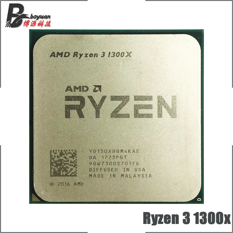 AMD Ryzen 3 1300X R3 5 ГГц четырехъядерный процессор YD130XBBM4KAE сокет AM4|Процессоры| |