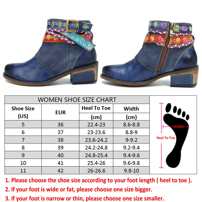 Stylesowner Genuine Leather Women Boots Vintage Bohemian Ankle Shoes Low Heel Ladies Woman Autumn Winter Boot | Обувь
