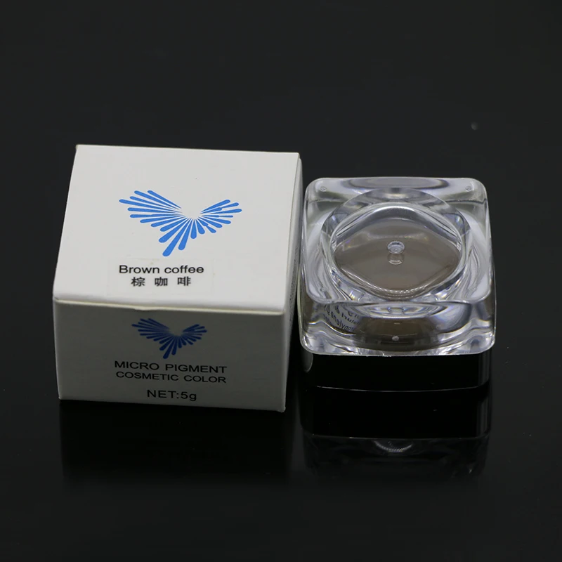 CooSpider микро паста пигмент для бровей Перманентный макияж 5 мл/уп. 7 цветов, проверка дермы