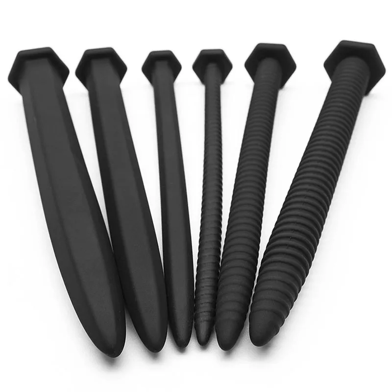 Уретральный расширитель из силикона с нитевидной формой, для стимуляции пениса, с вставкой в форме глаза лошади, 6 размеров на выбор, взрослая секс-игрушка.