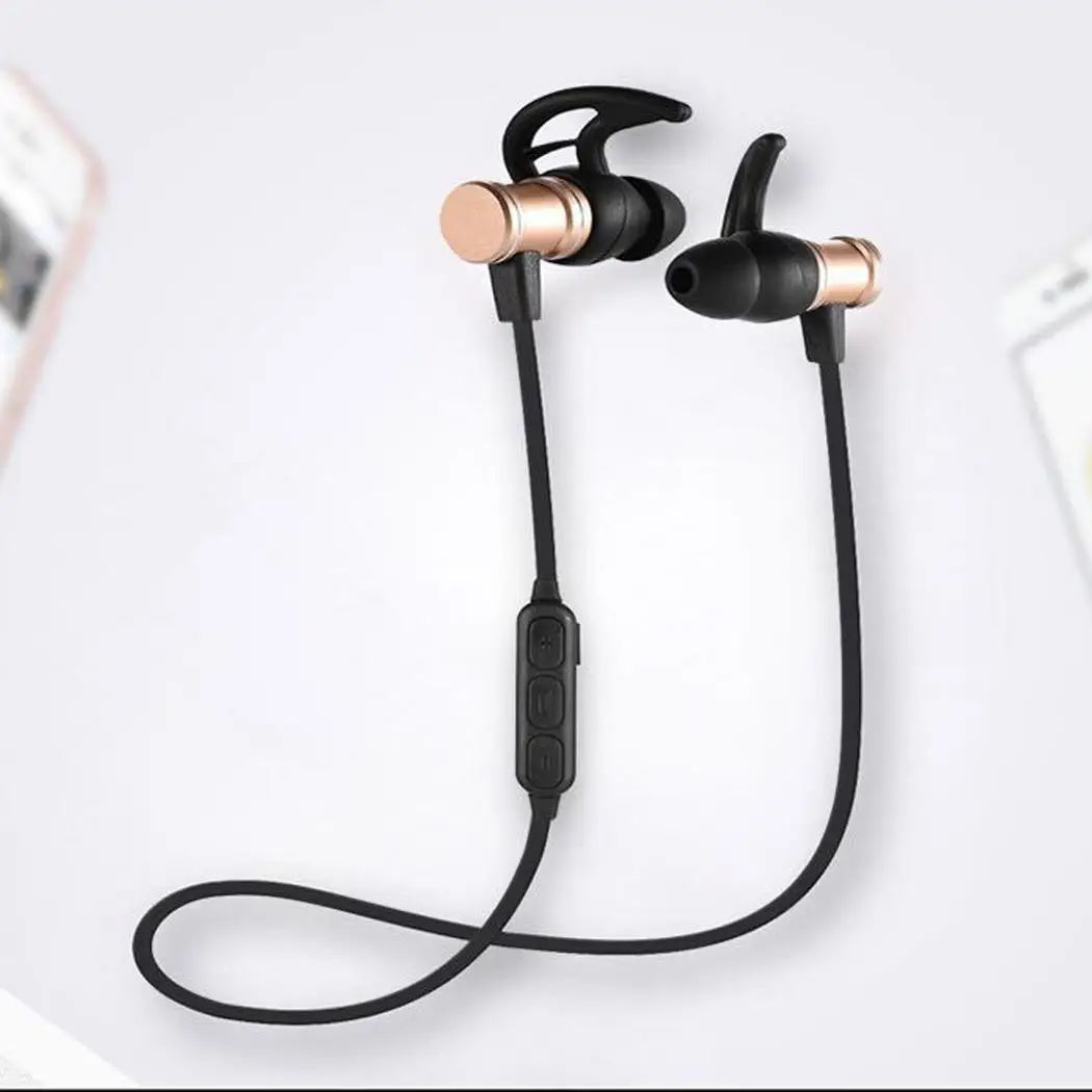 Магнитные беспроводные Bluetooth стерео в ухо 3 часа спорта 20-20000 Гц 60 мАч наушники