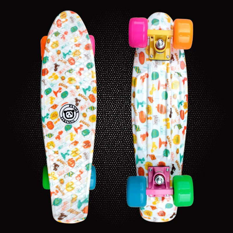 Детский скутер Mini Cruiser Peny Board скейтборд с принтом полный лонгборд скейтборд|fish