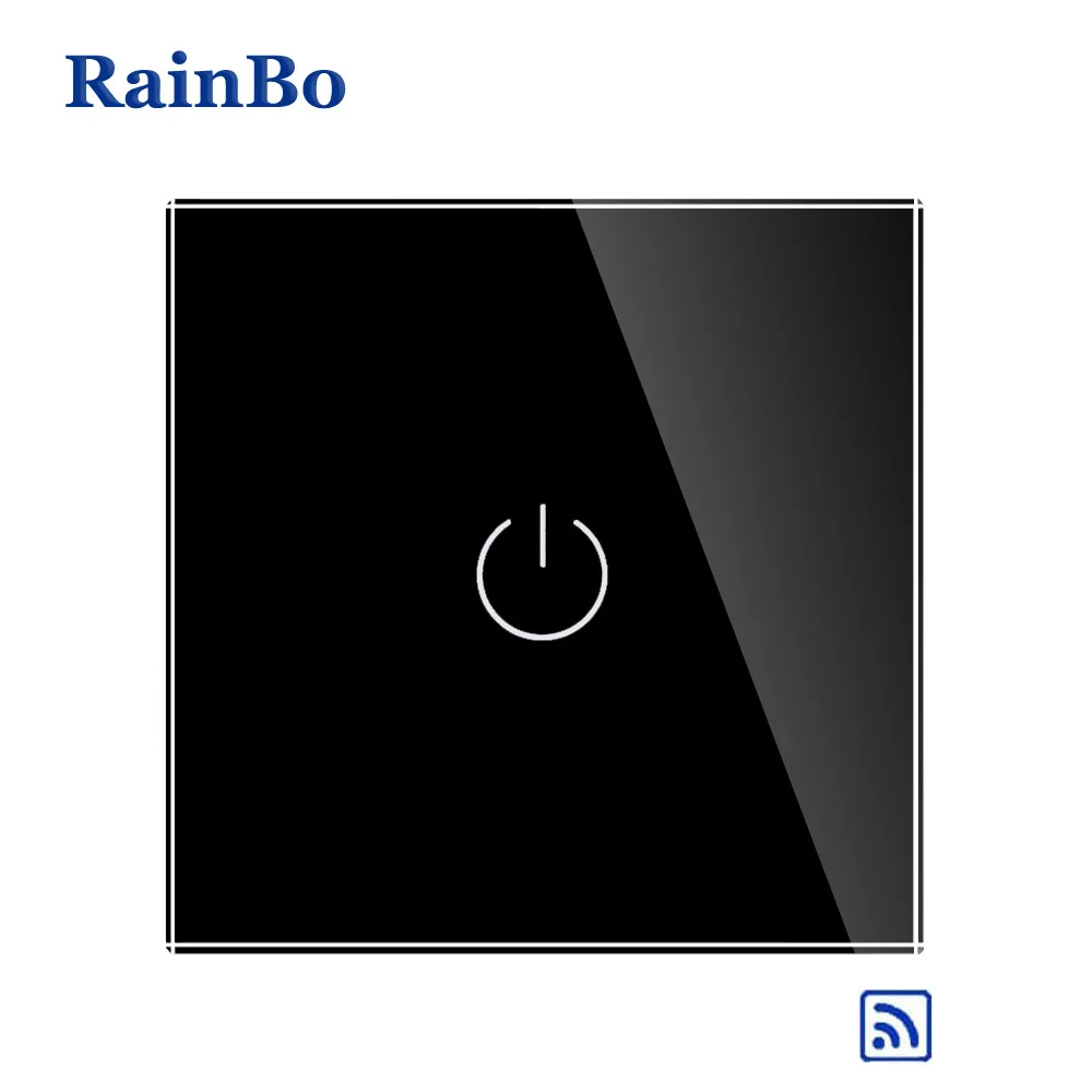 RainBo кристально-стеклянная панель-переключатель настенный-Переключатель ЕС