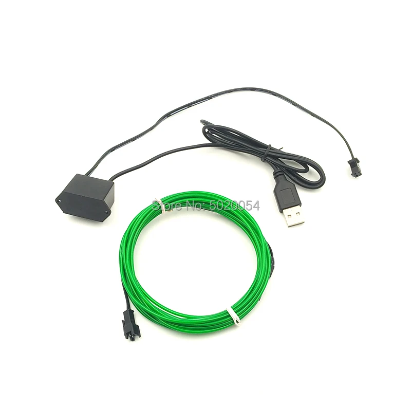 3M Light String Neon LED lamp Flexible EL Wire Rope Tube Waterproof Glow Cold Line With Controller |
