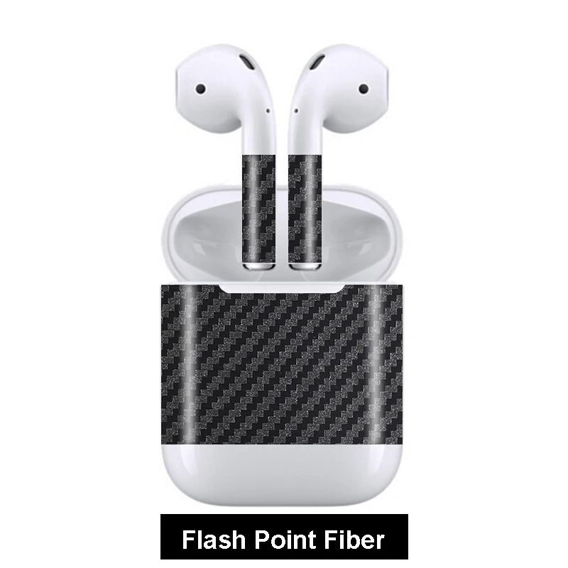 Flash Point Carbon 3D камуфляж крокодиловой змеиной кожи царапинам наушники наклейки "фильмы" для Apple Airpods наклейки кожи - Цвет: Flash Point Carbon