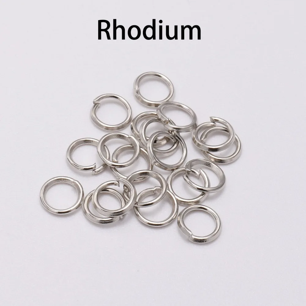 OMH Wholesale200pcs 4 5 6 8 10mm gold and silver ring open DIY jewelry making necklace bracelet found connector AC02 | Украшения и