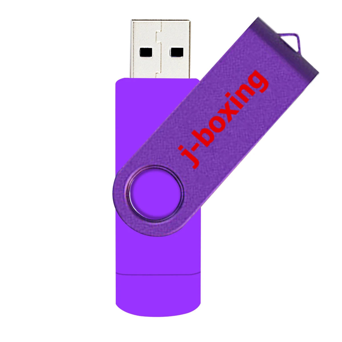 USB флеш накопитель OTG фиолетовый высокоскоростной объемом 64 ГБ 32 16 8 для