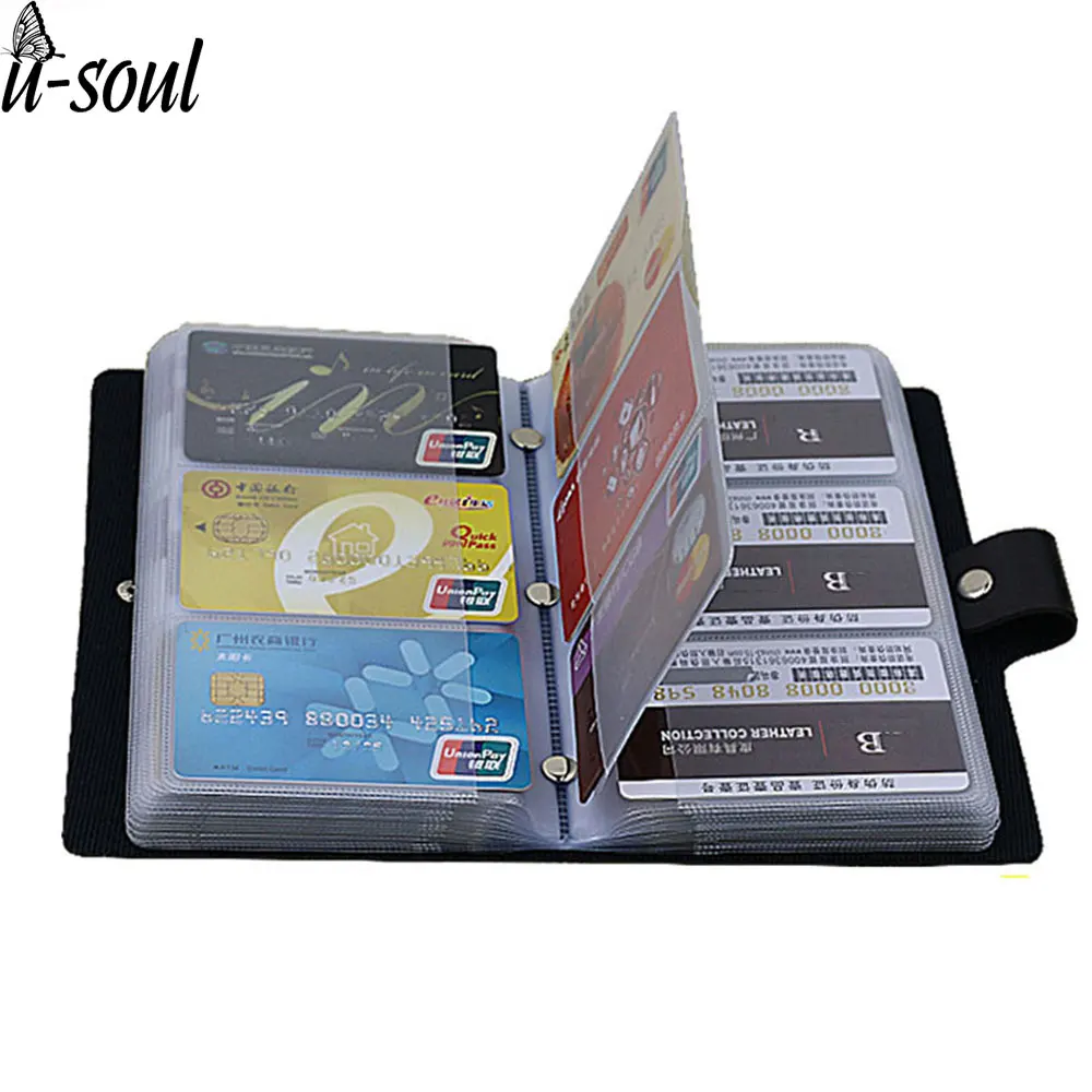 Визитница Ls8916fb Мужская и женская черная 156|case card holder|business holdercard holder |
