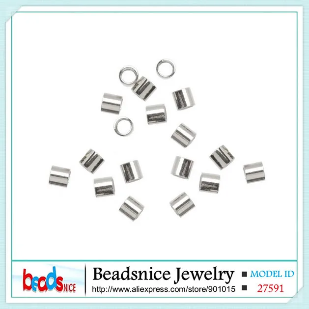 Обжимные концевые бусины Beadsnice ID28582 из чистого серебра 925 пробы оптовая продажа