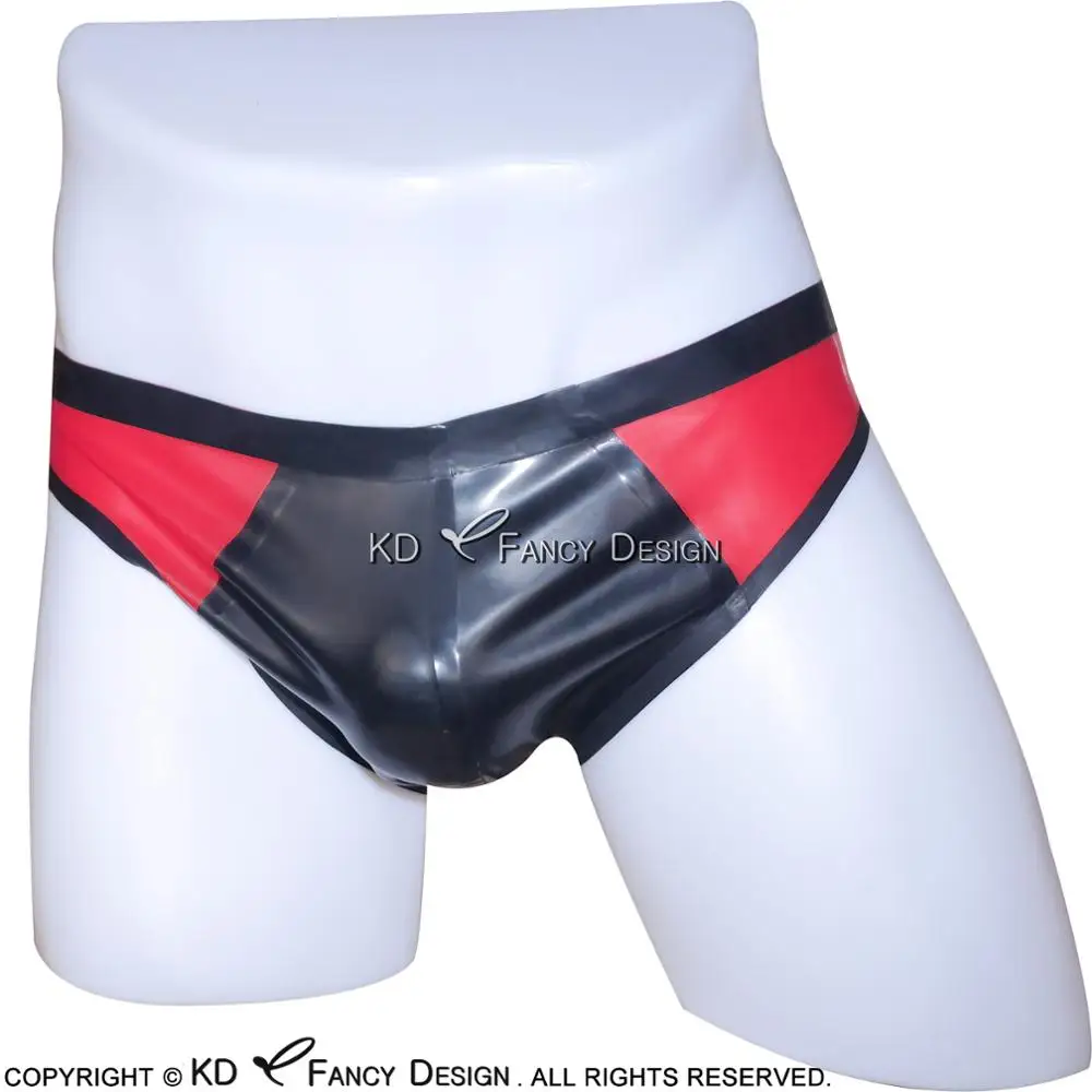 

Black And Red Sexy Latex Boxer Shorts With Pouch Rubber Boyshorts Underpants Underwear Pants DK-0077