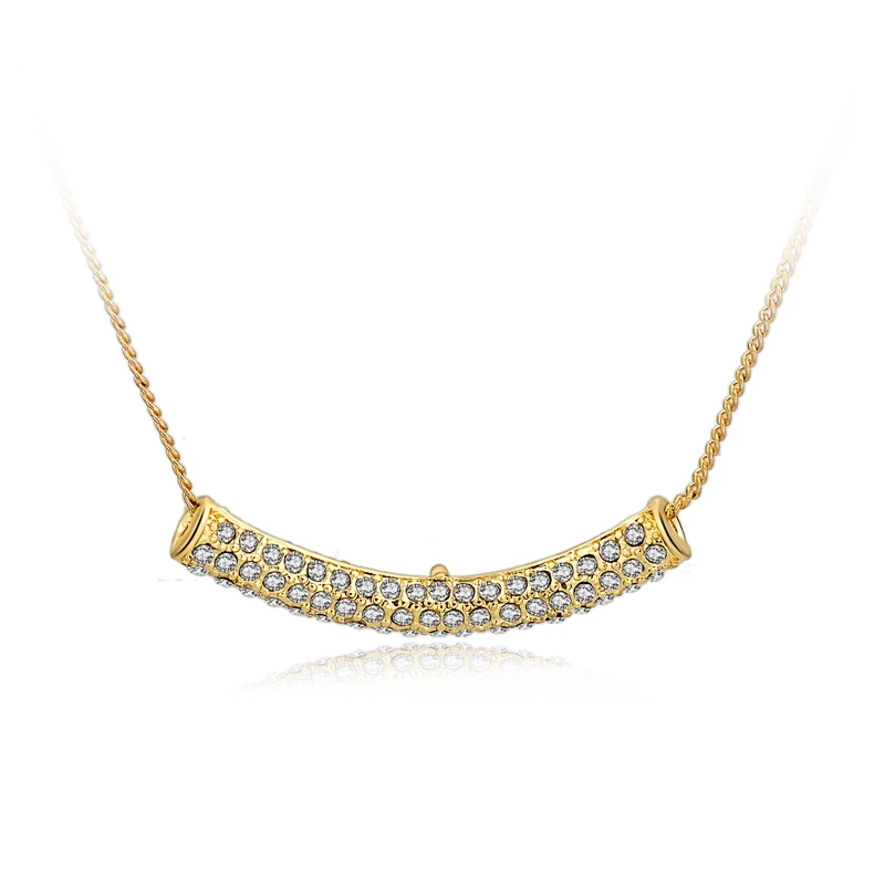

Szelam Gold Color Choker Necklace With Paved Micro Austrian Crystal For Women Engagement Wedding Jewelry SNE150891