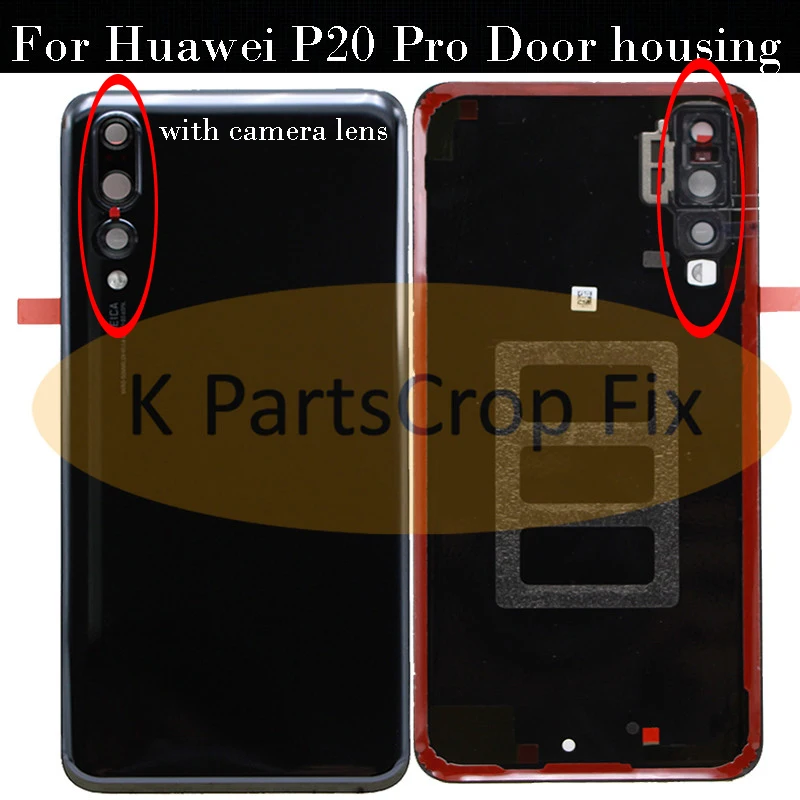 Оригинальное стекло для Huawei P20 Pro Задняя крышка батареи задняя дверь корпус