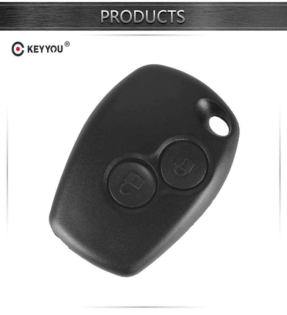 KEYYOU для Renault Megane модус Espace Лагуна Duster Logan DACIA Sandero Fluence Clio Kangoo 2 кнопки дистанционного ключа чехол