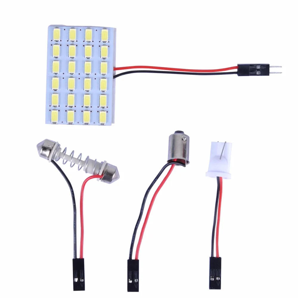 AutoEC 100X Автомобильная панель крыши свет 5630 5730 24 SMD СВЕТОДИОДНЫЙ Автомобильный купольный светильник интерьер комнаты карта свет лампы 12 В Белый# LL30