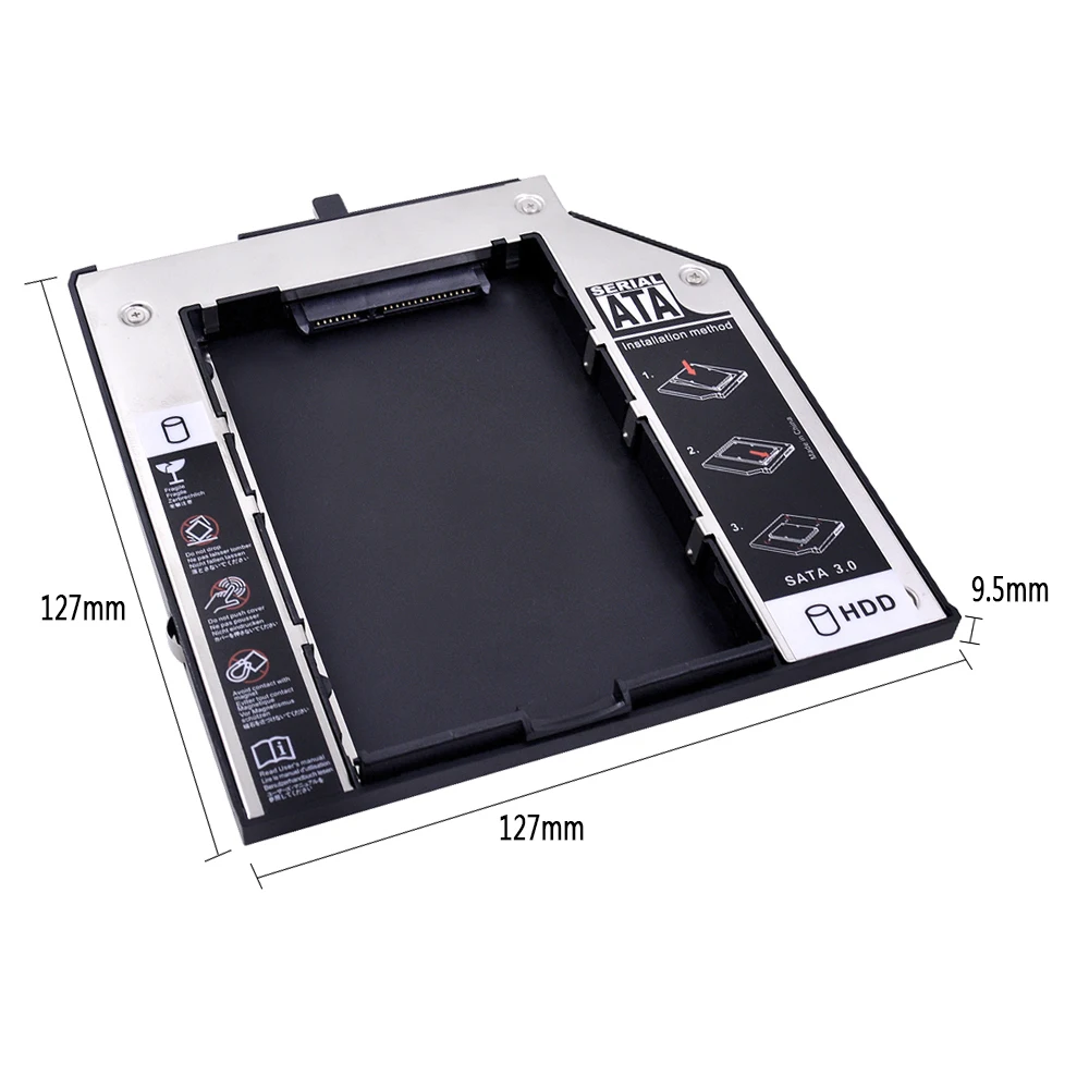 

SATA 3,0 2nd HDD Caddy 9,5 2,5 "2 SSD ThinkPad IBM DVD-ROM Bay box Optometrist