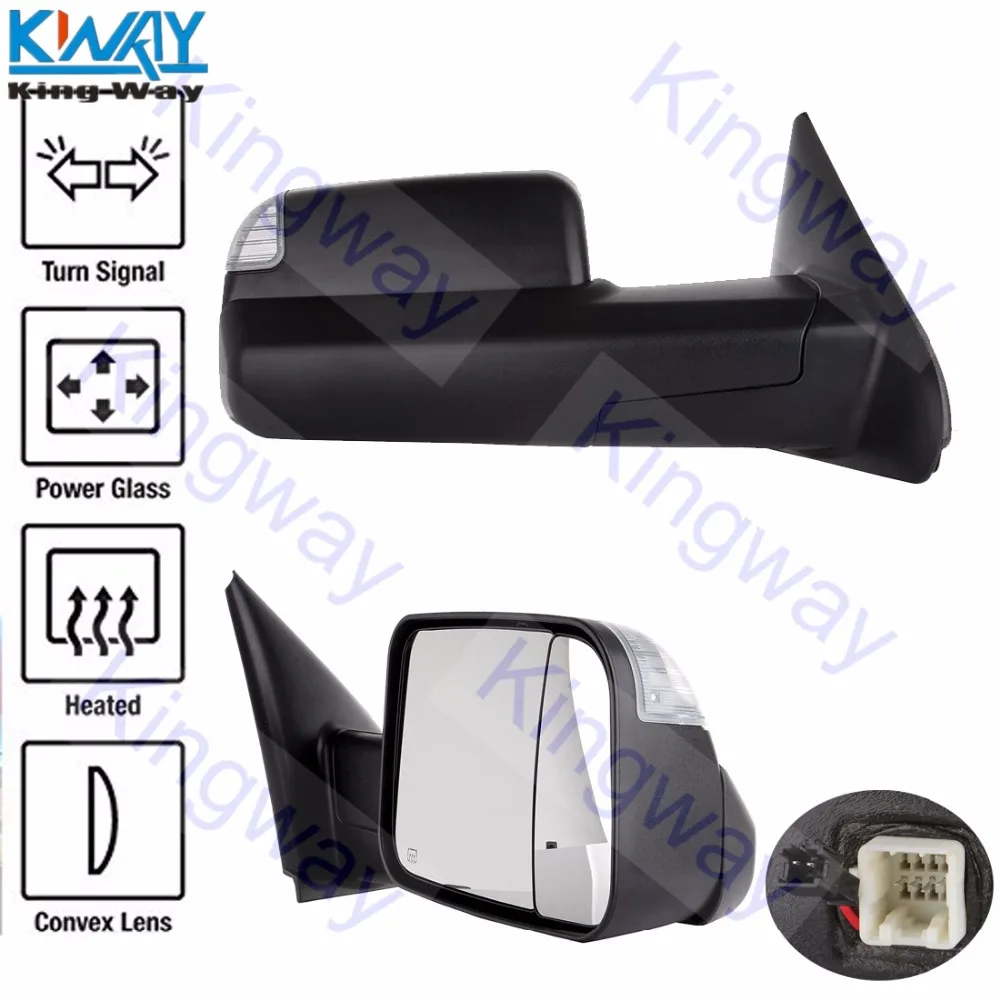 Бесплатная доставка-King Way - L/R буксировочные зеркала с подогревом питания